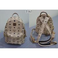 ราคา T167 กระเป๋าเป้ New MCM Back Pack Size S สีเบจ (มือสองแท้สภาพดี) (1510297837)