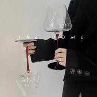 ราคา 【พร้อมส่งในไทย】แก้วไวน์ แก้วไวน์แดง ถ้วยวินเทจยุโรป แก้วเบอร์กันดีทําด้วยมือ แก้วไวน์แดงคริสตัล 700ML (24732765847)