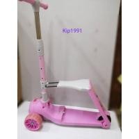 ราคา สกูตเตอร์ขาไถ DG 2in1นั่งได้ ยืนได้ มี2สี สีชมพูกับสีฟ้า (15147071536)