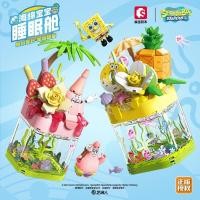 ราคา Senbao เข้ากันได้กับ LEGO Spongebob Squarepants สับปะรดมะนาวปั่นบล็อกตัวต่อพร้อมไฟสำหรับเด็กหญิงและ (29819043841)