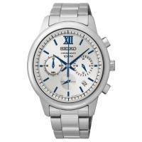 ราคา Seiko Chronograph นาฬิกาข้อมือผู้ชาย สีเงิน สายสแตนเลสรุ่นSSB145P1 (340012490)
