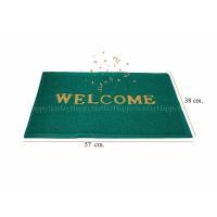 ราคา พรมดักฝุ่น พรมเช็ดเท้า Welcome สีเขียว แบบเล็ก (1979827095)