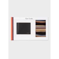 ราคา Paul Smith Signature Stripe Interior Billfold Wallet Set (18271802706)