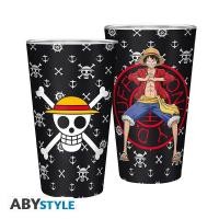 ราคา [ลิขสิทธิ์แท้] Abystyle Roaming Shijie One Piece Glass · Luffy · 400 มล. (25757258269)
