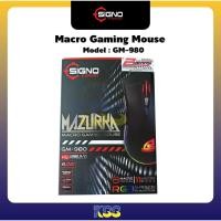 ราคา Signo Macro Gaming Mouse GM-980 (7128596725)