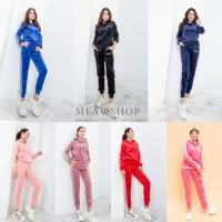 ราคา ชุดวอร์มกำมะหยี่ มีฮู้ด S-XL ชุดกันหนาว ชุดวอร์ม ชุดขึ้นเครื่อง ชุดคู่เพื่อน ชุดใส่เที่ยว ชุดวอร์มคู่ กันหนาวคู่ #9827 (12013928741)