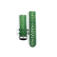 ราคา สวัสดี สายนาฬิกาหนังปลากระเบนหนามแท้/สายนาฬิกา สีเขียว รับประกัน 1 ปี (29687940145)