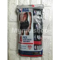 ราคา NBA กางเกงในผู้ชาย Boxer Briefs Active Stretch M Pack 4 ของแท้ USA กางเกงในนักบาส กางเกงในออกกำลังกายผู้ชาย บ๊อกเซอร์ (42061883066)