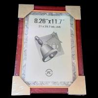 ราคา กรอบรูปขนาด A4 สีไม้แดง ได้ทั้ง แขวนผนัง ตั้งโต๊ะ แนวตั้ง แนวนอน (2576594035)