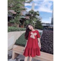 ราคา ชุดคลุมท้อง ชุดคลุมท้องสีแดงผูกโบว์สีเหลืองทรงหลวมดีไซน์ผู้หญิงแฟชั่นอ่อนเยาว์ขนาดต่ํากว่า80กิโลกรัม ขนาดใหญ่ (27838763520)