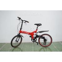 ราคา จักรยานพับได้ญี่ปุ่น - ล้อ 20 นิ้ว - มีเกียร์ - มีโช๊ค - Lamborghini - สีแดง [จักรยานมือสอง] (29401389237)