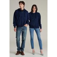 ราคา Mc JEANS เสื้อกันหนาว ฮู้ดดี้ Unisex ทรงโอเวอร์ไซส์ แขนยาว สีกรมท่า MJHZ246 ตัวอักษร 1975 ใช้เทคนิคปะผ้าสักหลาด (29040526229)