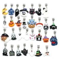 ราคา 5ชิ้นฮาโลวีนเรซิ่นแม่มดหมวกดวงจันทร์แมงมุมค้างคาวแมวฟักทองผีสําหรับต่างหูฮาโลวีนทํา ทําเอง (44062287085)