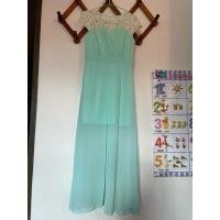 ราคา เดรสออกงานสีเขียวมิ้นท์ เดรสยาวชีฟอง (22588091749)