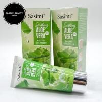 ราคา SASIMI Aloe Vera Facial Cleanser โฟมล้างหน้า สูตรว่านหางจระเข้ 80g (17158917459)