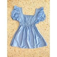 ราคา มินิเดรส สีฟ้าสดใส ฟรีไซส์sm สาวมินิ ไม่มีซับ (24717207770)