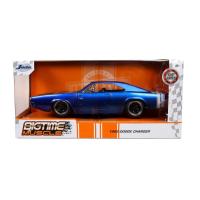 ราคา 1968 Dodge Charger R & T Candy Blue with White Stripes Bigtime Muscle 1:24 (JADA) (29077876008)
