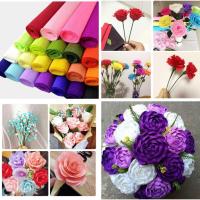 ราคา ม้วนกระดาษทําดอกไม้หลากสี ขนาด 50240ซม กระดาษทําดอกไม้ย่นเกรด 1 ไม่มีน้ําตา (42513511382)