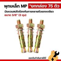 ราคา [ยกกล่อง] พุก 3 หุน พุกเหล็ก พุกชุบสีรุ้ง ขนาด 3/8" กล่อง 75 ตัว (1 กล่อง) (42008200691)