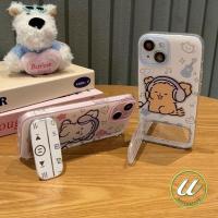 ราคา เคสไอโฟน 13 การ์ตูนคู่รักกีตาร์หูฟังเพลงสุนัข สำหรับ IPhone 16 12 11 14 13 15 Pro Max XR X 8 7 16 15 Plus 7Plus XS Max (42810703205)