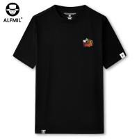 ราคา ALFMIL เสื้อยืด Vintage แท้ Cotton 100% เสื้อยืดคู่รัก Unisex สินค้ามาใหม่ ผ้าหนาทรงสวย (42558677896)
