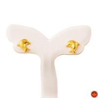 ราคา LSW ต่างหูทองคำแท้ 1 กรัม ลายปลาโลมา EA-44 (7967200056)