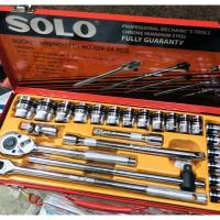 ราคา SOLO เครื่องมือช่าง ประแจบล็อกชุด รุ่น524 - 24 PCS.ชุดบล็อก SOLO ชุด 24 ชิ้นประกอบด้วย- (21429363038)