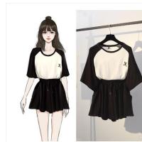 ราคา MT ชุดเข้าเซท ชุดใส่อยู่บ้าน เสื้อยืด+กางเกงขาสั้น ใส่สบาย มี 2 สี เสื้อยืด กางเกงขาสั้น เสื้อครอป จั๊มสูทงานป้าย (8650011781)