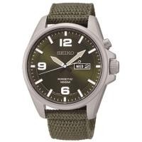 ราคา นาฬิกาผู้ชาย Seiko Kinetic Millitary Men's Watch รุ่น SMY141P1 (1350575563)