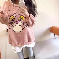 ราคา เสื้อกันหนาว เสื้อแขนยาว พร้อมส่ง เสื้อสเวตเตอร์ “Pink Panther” (7662173599)