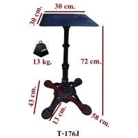 ราคา Daiso ขาโต๊ะเหล็กหล่อโรมัน 4 แฉก พ่นสีดำ รุ่น T-176 J (6644735964)