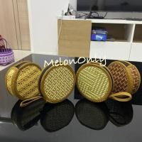 ราคา กระเป๋าเยื่อหวายใส่เหรียญกลม 3.5นิ้ว กระเป๋าใบเล็กสไตล์วินเทจ คลาสสิค ลายสวย น่ารักเก๋ๆ (29269662496)