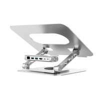 ราคา แท่นรองโน๊ตบุ๊ค UNITEK D1109B01 LAPTOP STAND WITH DETACHABLE USB-C HUB (27674708773)