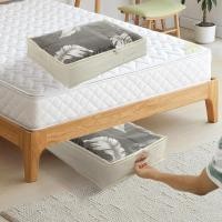 ราคา 2 ชิ้นใต้เตียงถังเก็บใต้เตียงออแกไนเซอร์อเนกประสงค์ภาชนะเสื้อผ้าที่มีฝาปิดพีวีซีใส ร้านค้า1032 (27690215543)