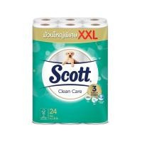 ราคา (พร้อมส่ง) กระดาษทิชชู่ Scott สก๊อตต์ คลีนแคร์ กระดาษชำระ XXL ม้วนใหญ่ หนานุ่ม 3 ชั้น มี 24 ม้วน (4820429232)