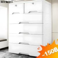 ราคา ROMOSS ลิ้นชัก ลิ้นชักใส่เสื้อผ้า 7/6/5/4/3ชั้น สีขาว เพิ่มหนาตู้ลิ้นชัก ตู้ลิ้นชักพลาสติก มีล้อ เป็นมิตรกับสิ่แวด (14289702886)