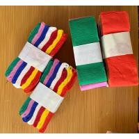 ราคา กระดาษสายรุ้ง สายรุ้ง กระดาษย่น กระดาษย่นตกแต่ง มี 7สี กว้าง 3เซนติเมตร ยาว 3เมตร (29084143410)