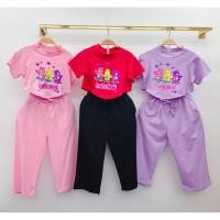 ราคา EB หมี แคร์แบร์ เซทหมี Carebear ผ้า คัตต้อน เซท 2 ชิ้น เสื้อ กางเกง (22376609826)