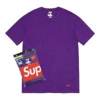 ราคา Supreme Hanes Tagless Tees (2 Pack) Purple (3034845788)