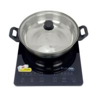 ราคา IMARFLEX เตาแม่เหล็กไฟฟ้า เตาแผ่นความร้อนไฟฟ้า รุ่น IF-408 แถมฟรีหม้อสแตนเลส กำลังไฟฟ้า 2000 W induction cooker (9885900604)