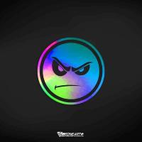 ราคา Eone สติกเกอร์รถกลวงสร้างสรรค์น่ารักโกรธแสดงออกกระจกตัวถังกันน้ำ (24135276176)