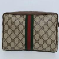 ราคา กระเป๋ากุชชี่Gucciคลัทช์มือสองของแท้รุ่นวินเทจ Clutch vintage แถบสีเขียวแดงสภาพสวยมากเปลี่ยนซับในเป็นหนังสะอาด (7279418836)