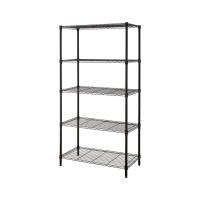 ราคา KASSA HOME ชั้นตะแกรงเหล็กอเนกประสงค์ 5 ชั้น Rocky รุ่น A2527-MBK ขนาด 90 x 45 x 180 ซม. สีดำ (25818018467)