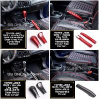 ราคา Honda Jazz GK 2014-2021 Honda City GM6 14-19 RS โลโก้ฝาครอบหัวเกียร์ Handbrake อุปกรณ์ตกแต่งภายใน Carbon Look Design (23189451747)