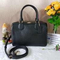 ราคา COACH F32202 MINI BENNETT SATCHEL COLOR: LIGHT GOLD/BLACK (1902653516)