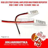 ราคา RGB LED STRIP SIGNAL AMPLIFIER MINI POWER REPEATER 12-24V 4A 4PIN (42755758899)