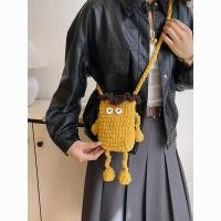 ราคา กระเป๋าถักมือไม่เสร็จน่ารักขนสัตว์โครเชต์กระเป๋าโทรศัพท์มือถือกระเป๋าสะพายกระเป๋า ผู้สื่อสาร20250827 (42865272513)