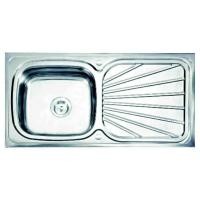 ราคา ซิงค์ล้างจานแบบฝัง อ่างล้างจาน สแตนเลส 1 หลุม มีที่พักจาน รุ่น ST002 (4732095389)