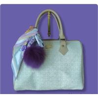 ราคา หนังแท้% กระเป๋า มือสอง ESQUIRE แคนวาสสีครีม ลาย Monogram (17490750079)