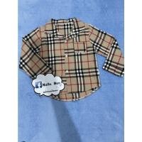 ราคา เสื้อเชิ้ตเด็ก ลายสก็อต สีน้ำตาลครีม สินค้ามือสอง (17351410466)